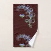 Rhythmus des Herz-Bath-Handtuch-Set Badhandtuch Set (Handtuch)