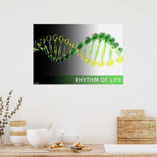 Rhythmus des Lebens Poster (Küche)