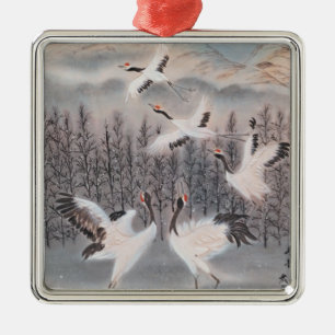 Rhythmus des Winters Silbernes Ornament