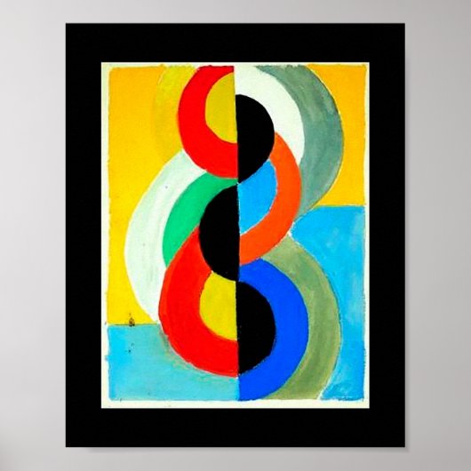 Rhythmus Farbe von Robert Delaunay Poster (Vorne)