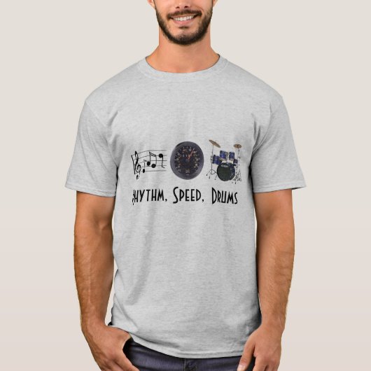 Rhythmus, Geschwindigkeit, trommelt T - Shirt (Vorderseite)