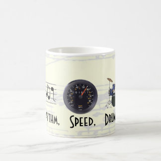 Rhythmus, Geschwindigkeit, trommelt Tasse