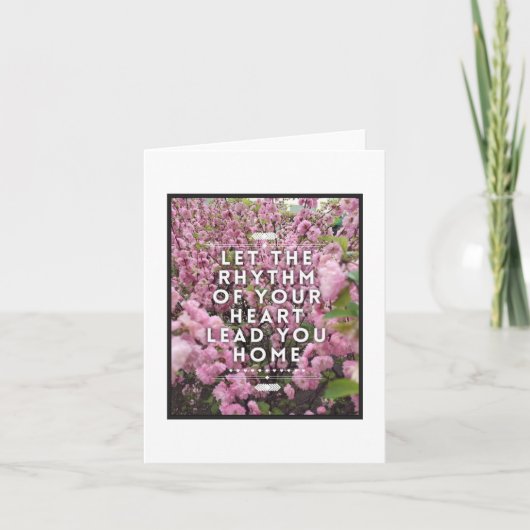 Rhythmus Ihrer Herz-Note-Karte - Leere Innenseite Karte (Vorderseite)