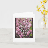 Rhythmus Ihrer Herz-Note-Karte - Leere Innenseite Karte (Gelbe Blume)