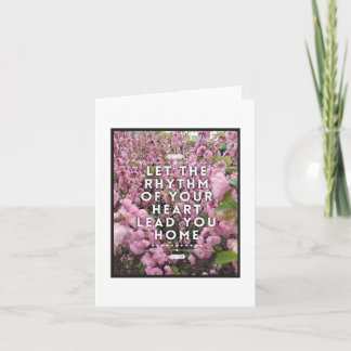 Rhythmus Ihrer Herz-Note-Karte - Leere Innenseite Karte