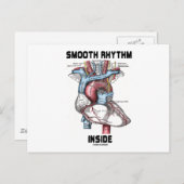 Rhythmus im Inneren (medizinisches anatomisches He Postkarte (Vorne/Hinten)