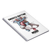 Rhythmus im medizinischen anatomischen Herzen Notizblock (Rechte Seite)