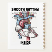 Rhythmus im medizinischen anatomischen Herzen Planer (Rückseite)