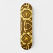 Rhythmus in Gold Skateboard (Vorderseite)