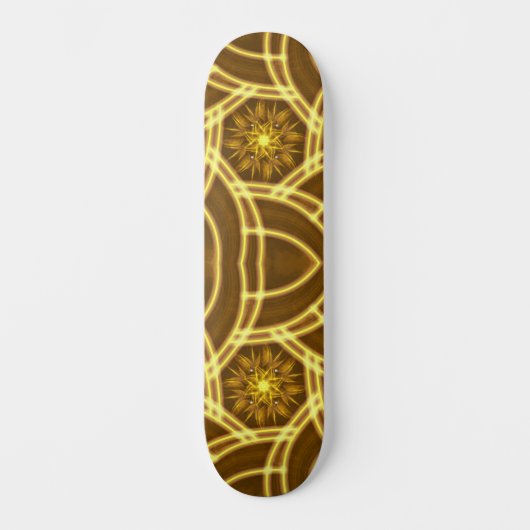 Rhythmus in Gold Skateboard (Vorderseite)