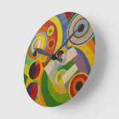 Rhythmus Joie de Vivre durch Robert Delaunay 1930 Runde Wanduhr (Winkel)