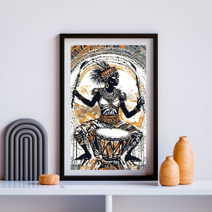 Rhythmus Königin in Bewegung Poster
