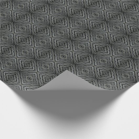 Rhythmus Pulsieren Moderne Abstrakte Kunst Illustr Geschenkpapier (Ecke)