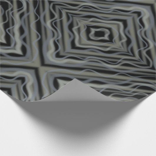 Rhythmus Pulsieren Moderne Abstrakte Kunst Illustr Geschenkpapier (Ecke)