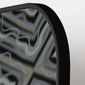 Rhythmus Pulsieren Moderne Abstrakte Kunst Illustr Pickleball Schläger (Linke Seite)