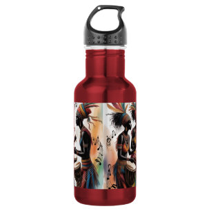 ✨Rhythmus Trommel Musik Künstlerisches Design Edelstahlflasche