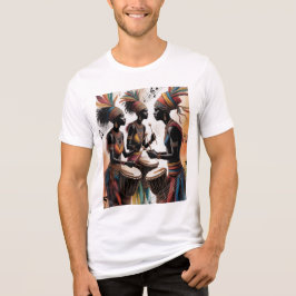 ✨Rhythmus Trommel Musik Künstlerisches Design Tri-Blend Shirt