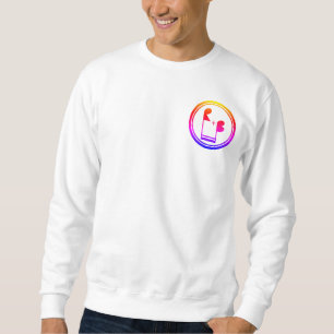 Rhythmus-u. Blau-Regenbogen-Logo-Sweatshirt Sweatshirt