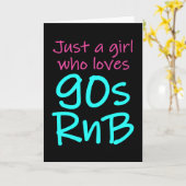 Rhythmus und Blues Retro-Geschenk der 90er Jahre Karte (Gelbe Blume)