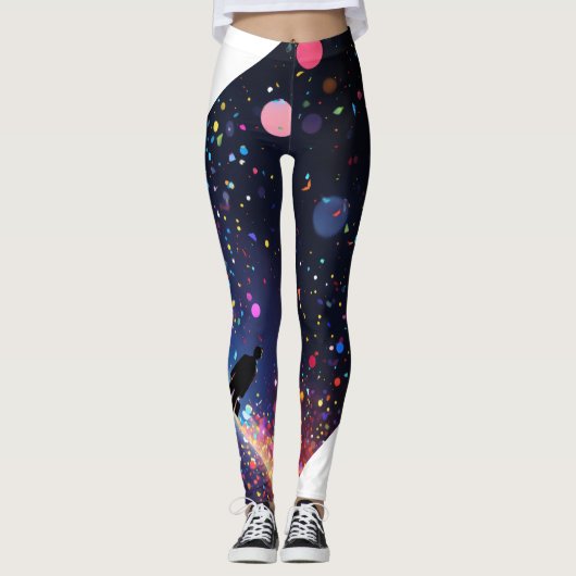Rhythmus und Lichter Leggings (Vorderseite)