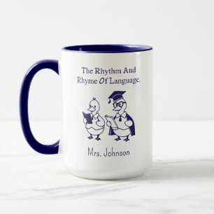 Rhythmus und Reim des Sprachgedichtliebhaber-Desig Tasse