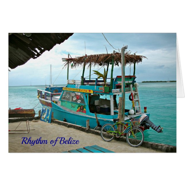 Rhythmus von Belize"Leben-Prosa" Rasta Karte (Vorderseite (Horizontal))