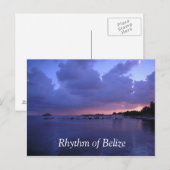Rhythmus von Belize San Pedro Post Card Postkarte (Vorne/Hinten)