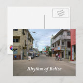 Rhythmus von Belize San Pedro Stadt Postkarte (Vorne/Hinten)