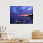 Rhythmus von Belize Sunset on the Dock Print Poster (Küche)