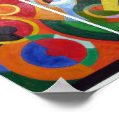 Rhythmus von Robert Delaunay Poster (Ecke)