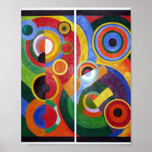 Rhythmus von Robert Delaunay Poster (Vorne)