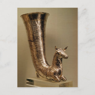 Rhyton in Form eines Ibex aus Iran Postkarte