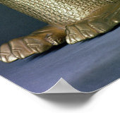 Rhyton in Form eines sitzenden Löwenmonsters Poster (Ecke)