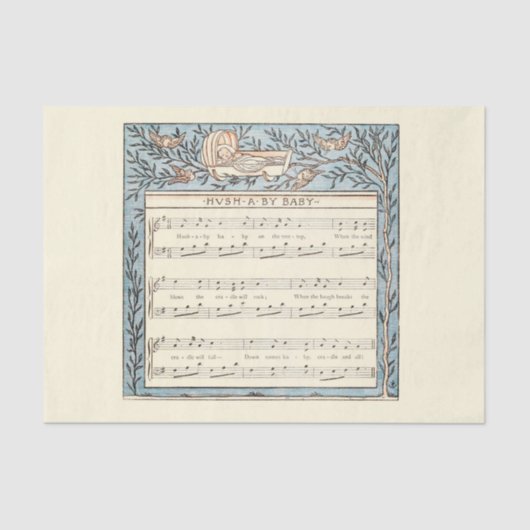 Rhyton-Kinderzimmer Seidenpapier (Vorderseite)