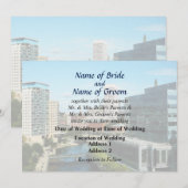 RI - Providence RI Skyline Einladung (Vorne/Hinten)