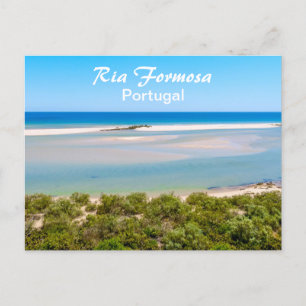 Ria Formosa an der Algarve in Portugal Postkarte