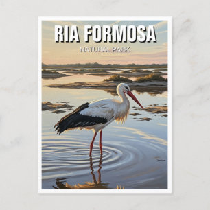 Ria Formosa Naturpark Portugal Postkarte