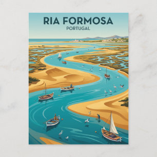 Ria Formosa Portugal Postkarte