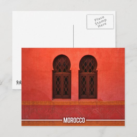 Riad Marrakesch Marokko Postkarte (Vorne/Hinten)