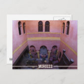 Riad Marrakesch Marokko Postkarte (Vorne/Hinten)