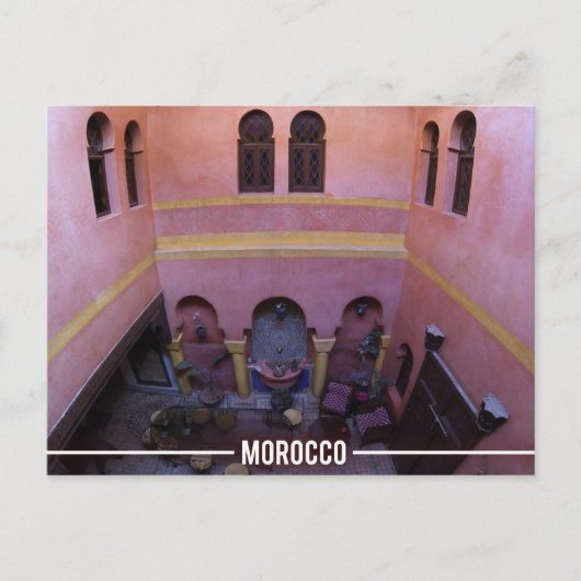 Riad Marrakesch Marokko Postkarte (Vorderseite)