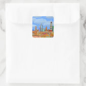 Riad, Saudi-Arabien Quadratischer Aufkleber (Tasche)