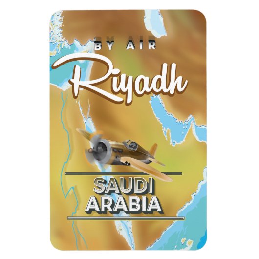 Riad Saudi-Arabien Reiseplakat Magnet (Vertikal)