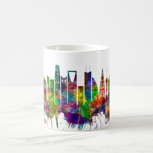Riad Saudi-Arabien Skyline Kaffeetasse (Mittel)