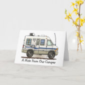 Rialta Winnebago Camper RV Karte (Gelbe Blume)