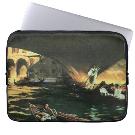 Rialto Bridge, Grand Canal von John Singer Sargent Laptopschutzhülle (Vorderseite)