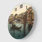 Rialto Bridge I, Venedig, Italien Große Wanduhr (Winkel)