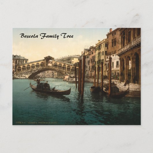 Rialto Bridge I, Venedig, Italien Postkarte (Vorderseite)