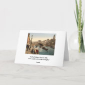 Rialto Bridge II, Venedig, Italien Karte (Rückseite)