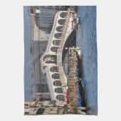 Rialto Bridge Venice Italien Geschirrtuch (Vertikal)